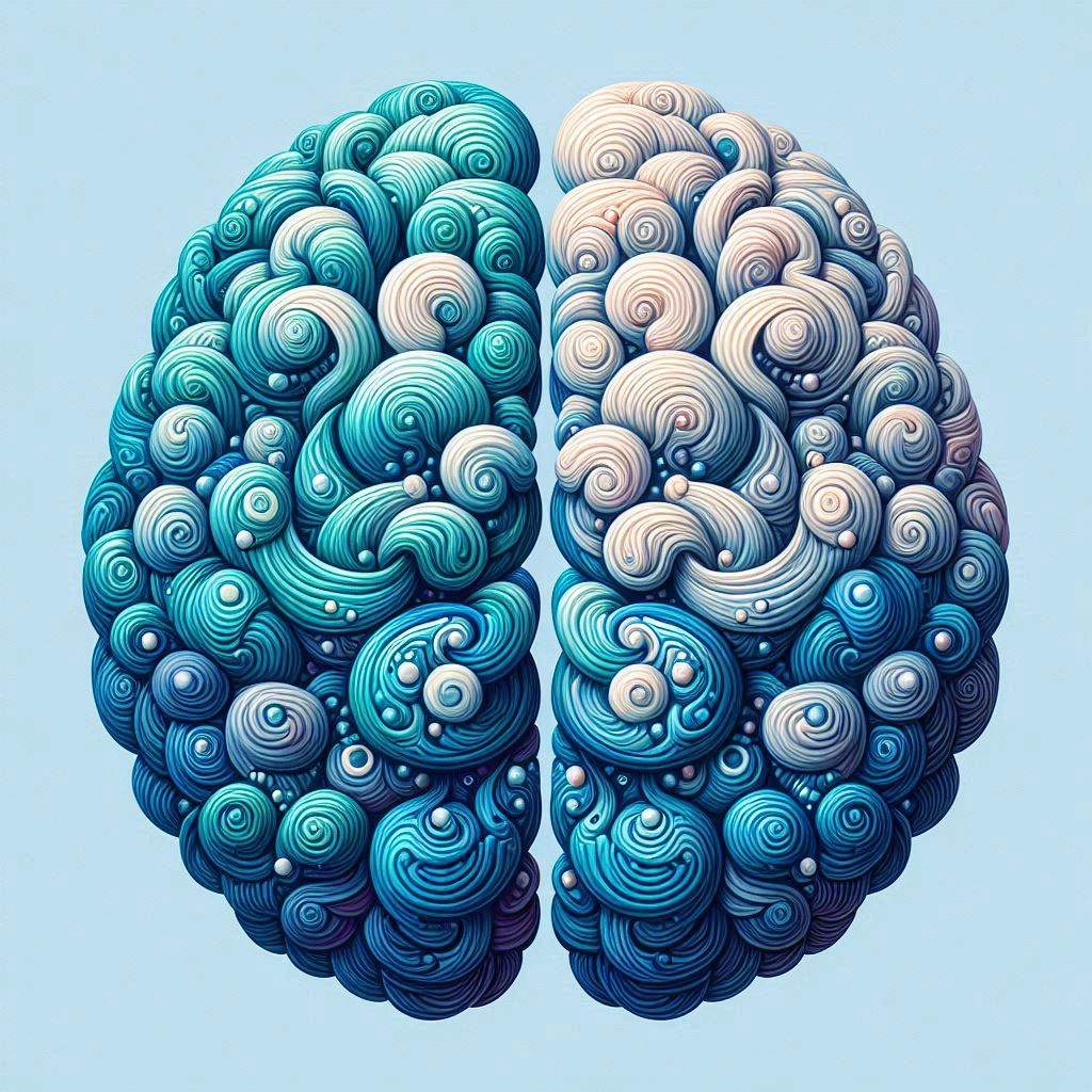 Imagen de hemisferios cerebrales.