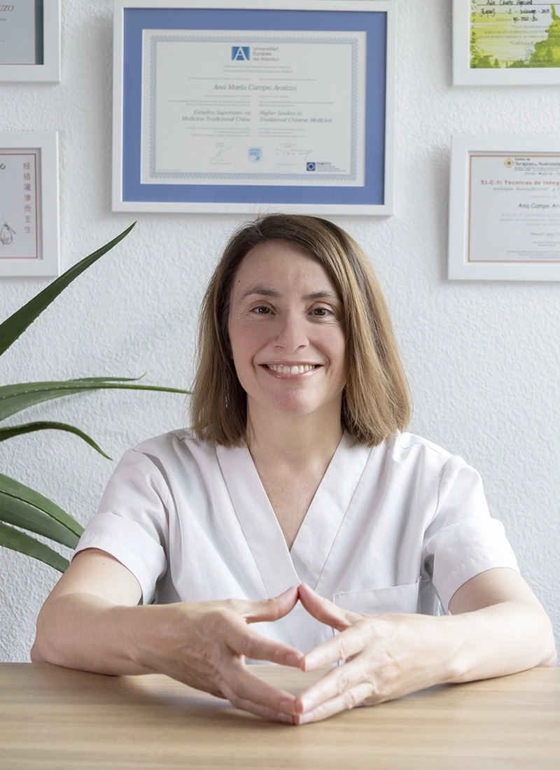 Ana Campo en su consulta.